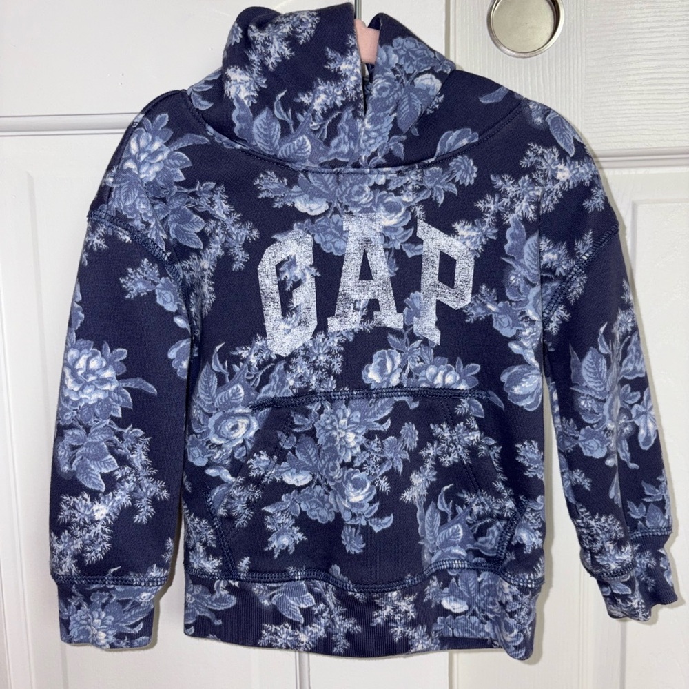 GAP x LoveShackFancy Navy Floral Print Hoodie 18-24M